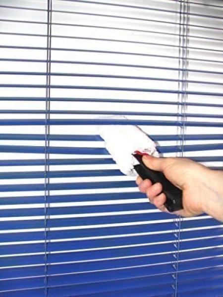 Persilimp Reinigungszange mit Mikrofaserbezug für Jalousetten und Lamellen von Schwarz-Technik